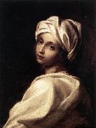 SIRANI, Elisabetta Portrait of Beatrice Cenci wr oil on canvas